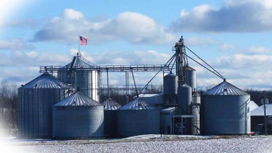 Photo of grain elevators